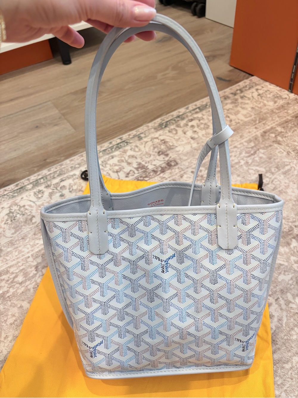 Goyard Mini Anjou Tote Polar Ice Blue - Picture 2 of 11